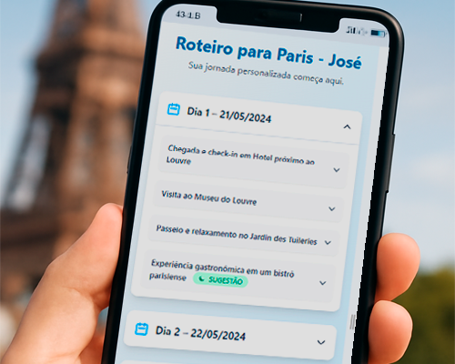 Exemplo de Roteiro Digital Koda Travel para Agências